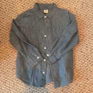 GAP Kids Blue Denim Button-Down Shirt